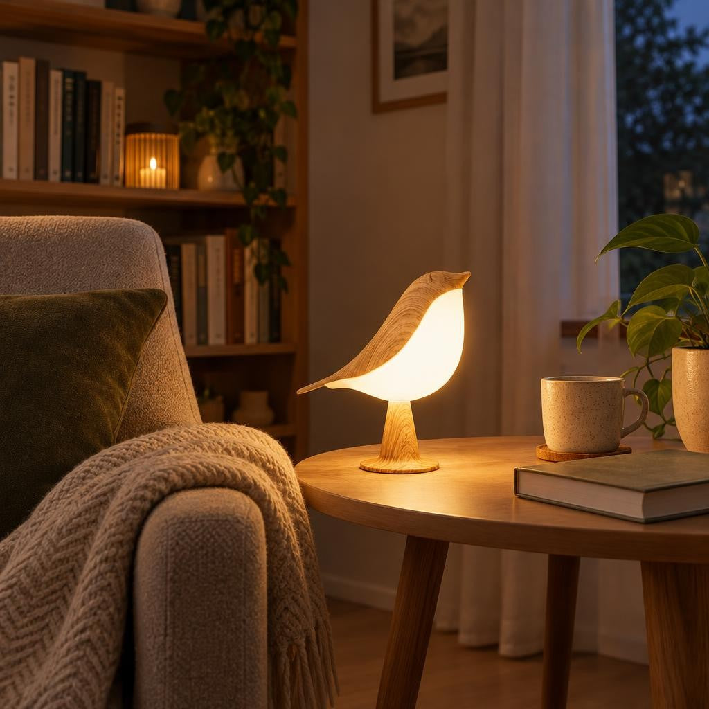 Lampe tactile BirdZen en forme d’oiseau