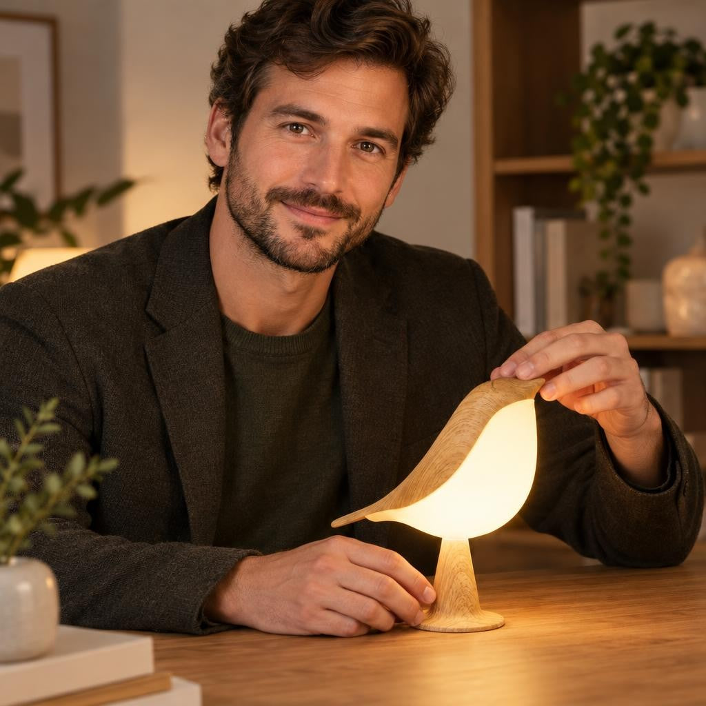 Lampe tactile bird en forme d’oiseau