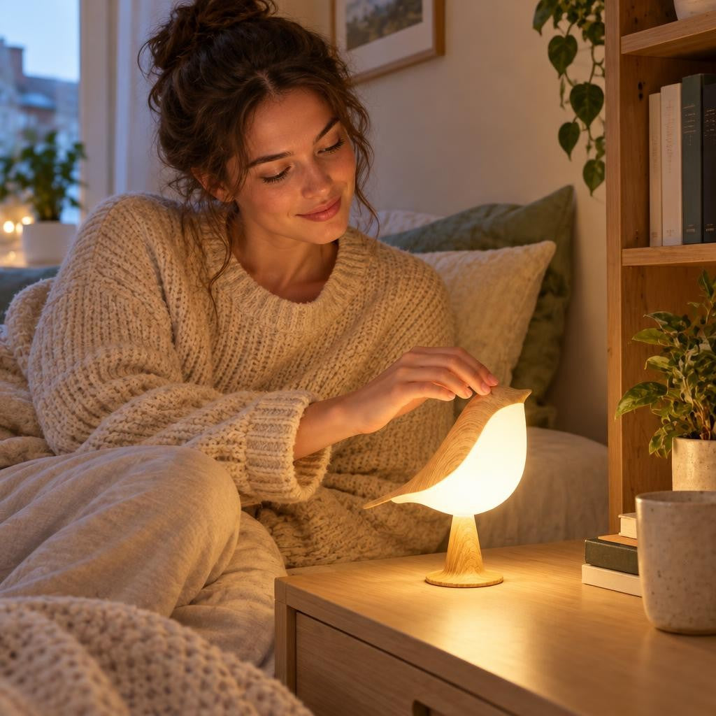 Lampe tactile bird en forme d’oiseau