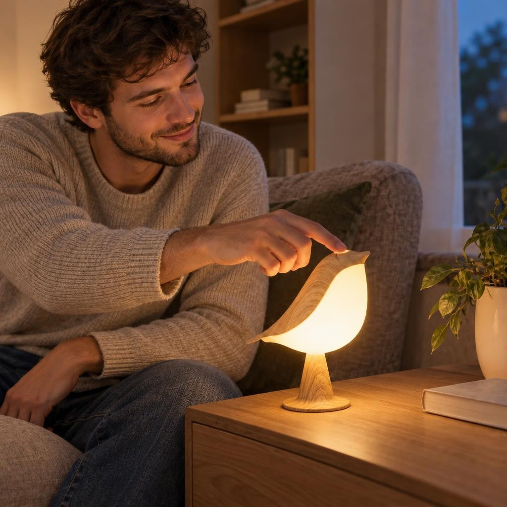 Lampe tactile bird en forme d’oiseau